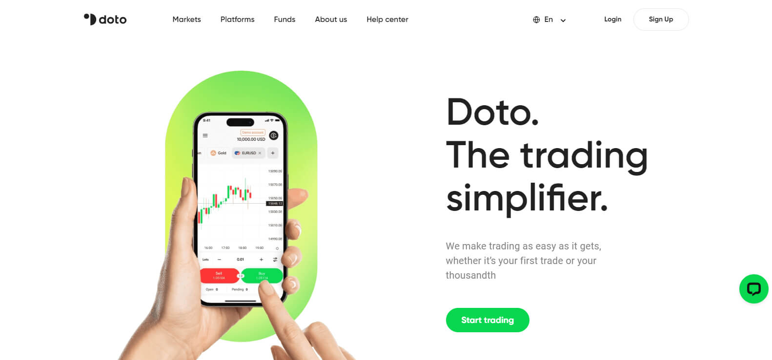 Doto website screenshot