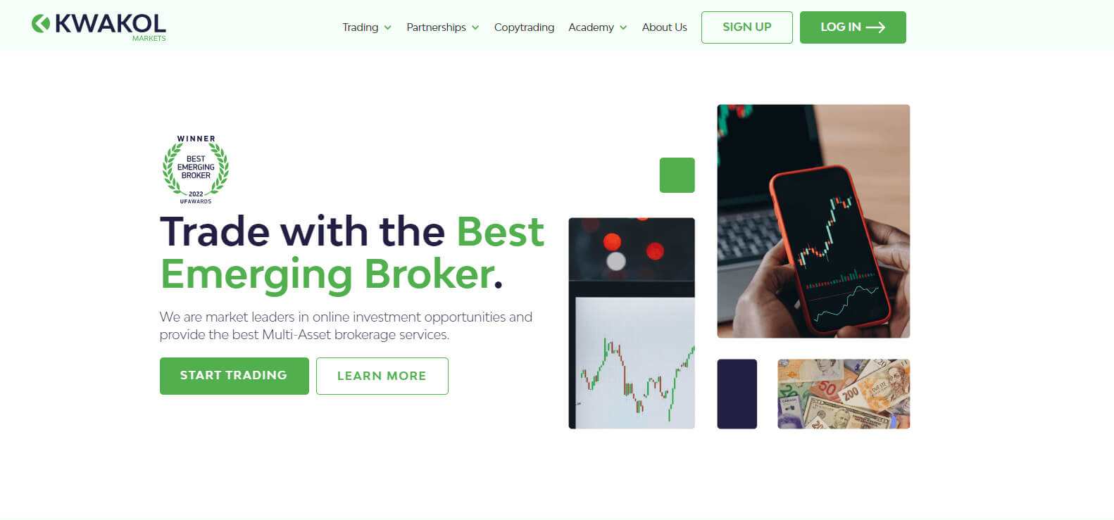 Kwakol Markets website screenshot